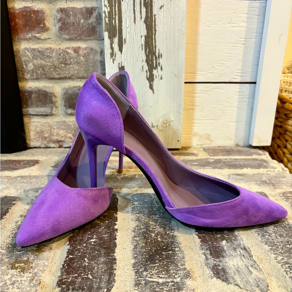 SHEIN purple heels, 8.5